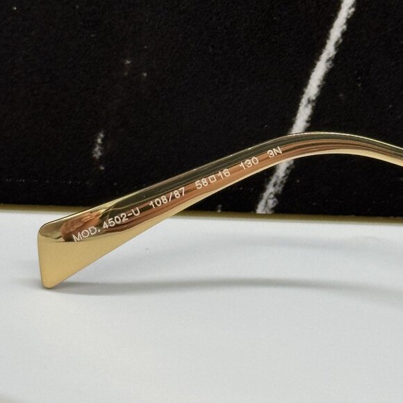 NEW VERSACE VE4502U 108/87 HAVANA GOLD WOMEN SUNGLASSES MOD 4502U 108/87